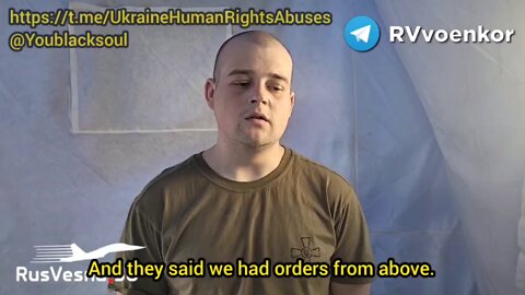 Ukrainian POW says his unit was ordered to continue a fight they couldn't win