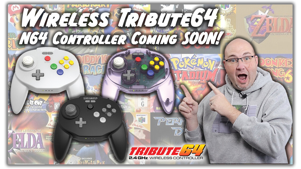 Retro-Bit Tribute64 2.4GHz Wireless Controller Release Dates & Limited Edition