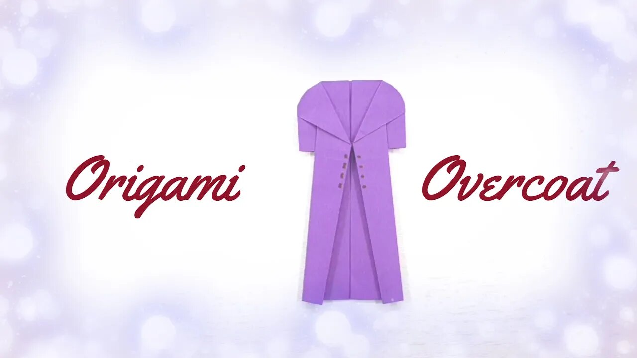 Origami paper overcoat with Ski