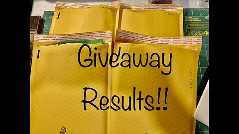 Giveaway results!!
