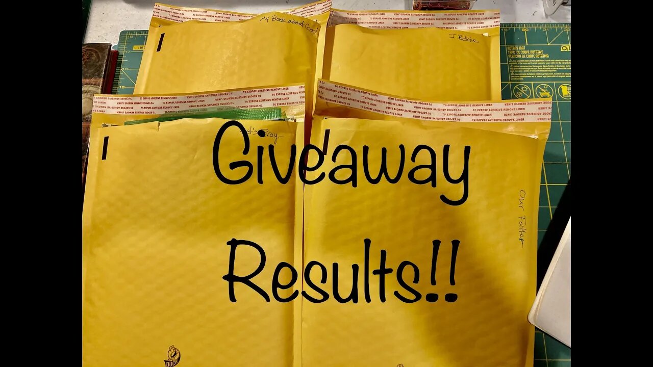 Giveaway results!!