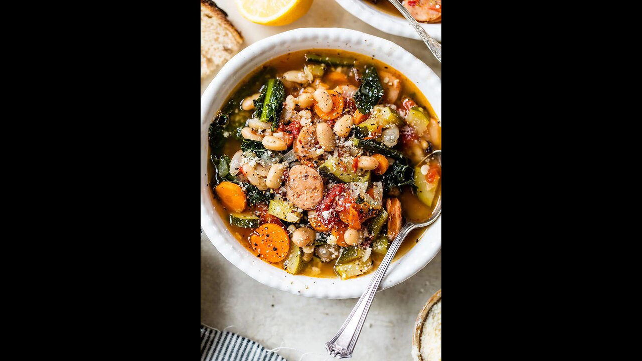 Sausage & kale minestrone