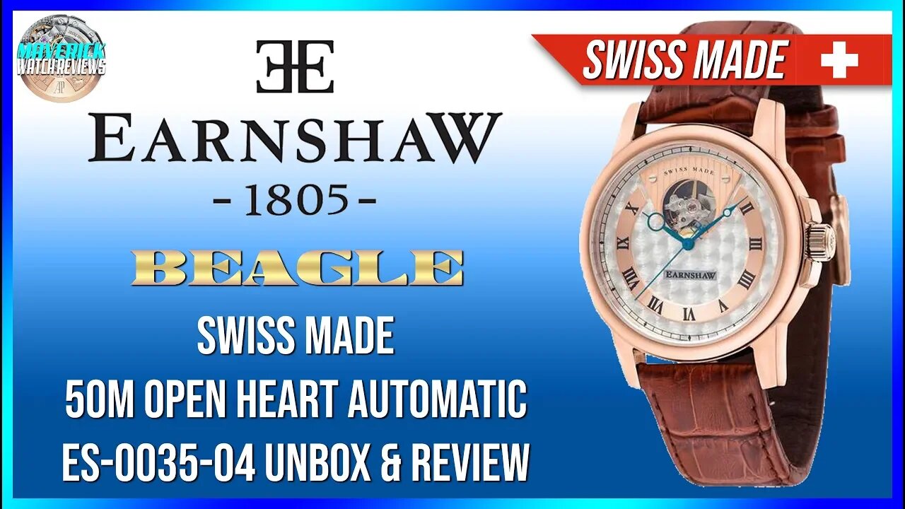 Too Much! | Thomas Earnshaw Beagle Swiss Made 50m Open Heart Automatic ES-0035-04 Unbox & Review