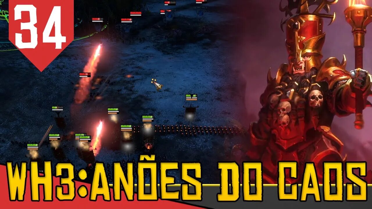 TRUCIDANDO a ROSA AZUL - Total War Warhammer 3 Anões do Caos #34 [Gameplay PT-BR]