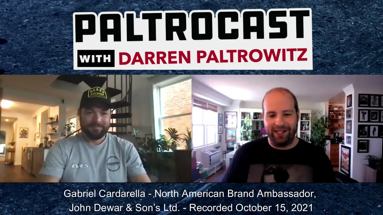 Dewars National Ambassador Gabriel (Gabe) Cardarella interview with Darren Paltrowitz