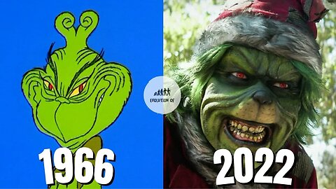 Evolution of The Grinch in Movies and TV specials, [1996-2022]