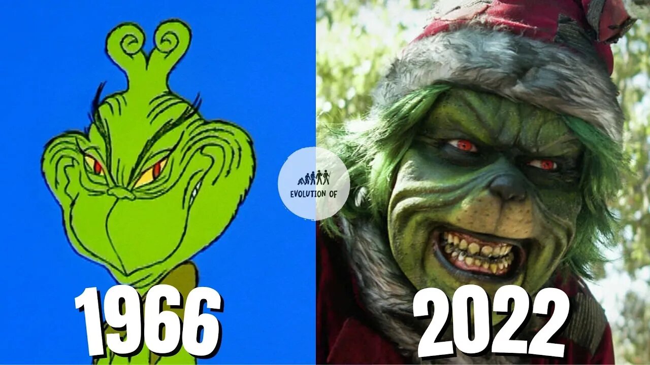 Evolution of The Grinch in Movies and TV specials, [1996-2022]