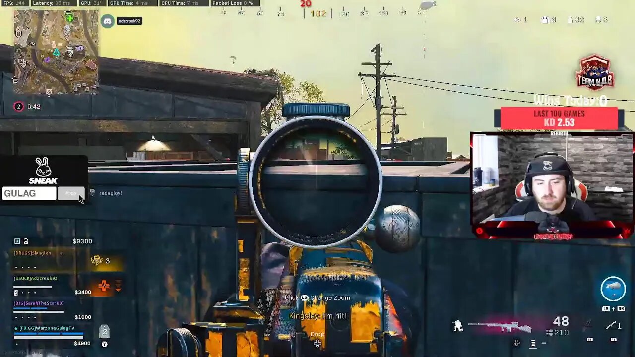 Warzone Grind! UK Streamer 2.7KD 1700+ WINS