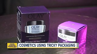 Cosmetics using tricky packaging