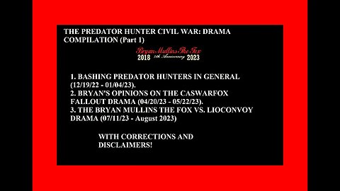 Bryan Mullins The Fox's The Predator Hunter Civil War Drama Compilation (Part 1)