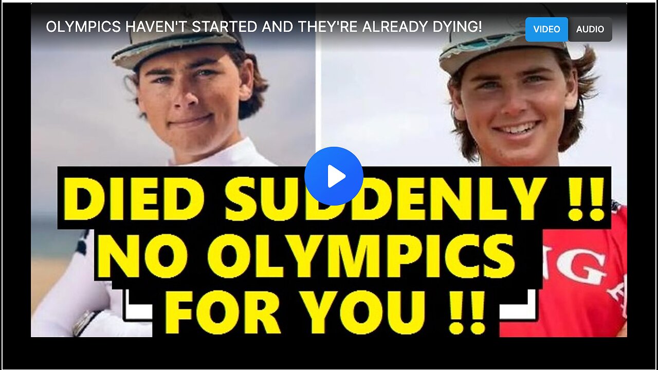 Olympic athletes missing the games because they are dying from the COVID-19 vaccines.