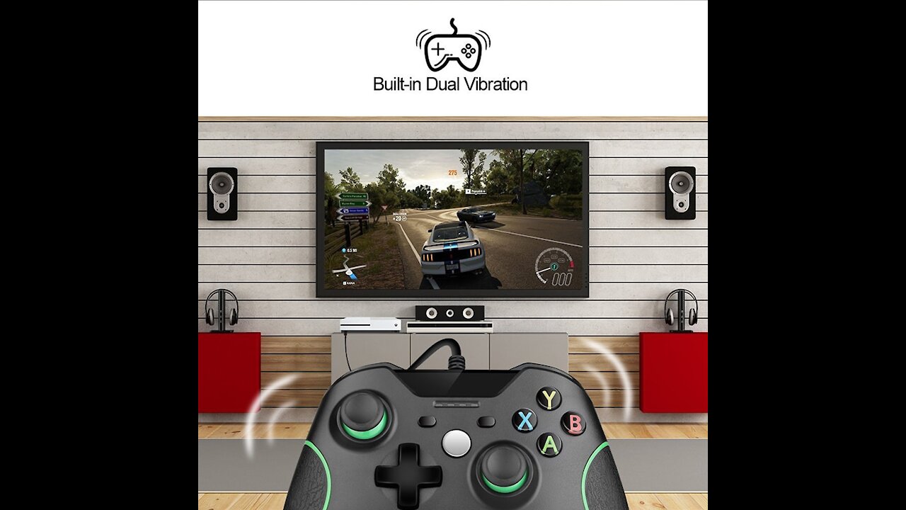 Wired USB Gamepad Joypad Video Controller for Xbox One, Xbox Slim, Win PC