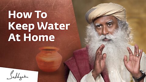 How To Keep Water At Home