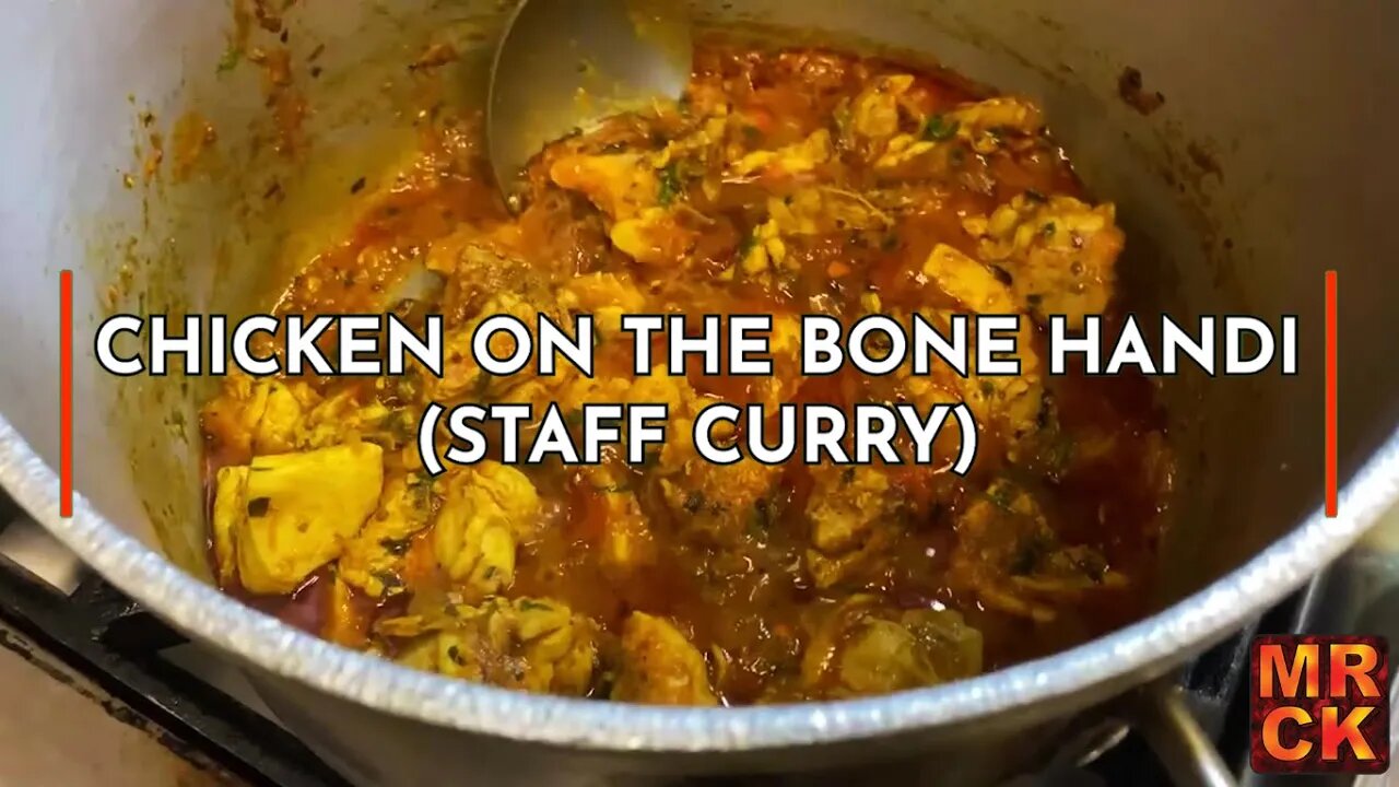 Chicken Handi Staff Curry being cooked at East Takeaway | Misty Ricardo's Curry Kitchen