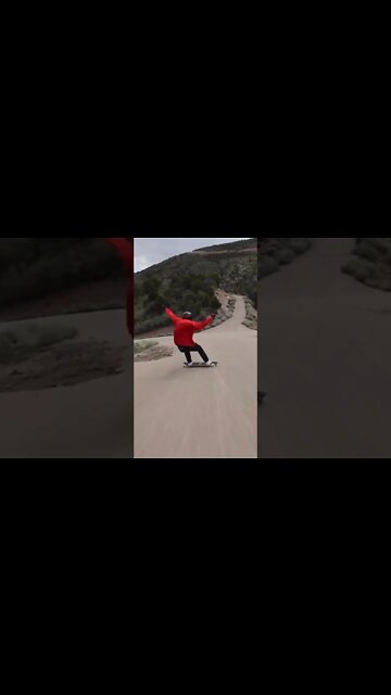 Switch standup on the Evo 🔥🤘🏼👽 #longboarding #downhill #switch #evo