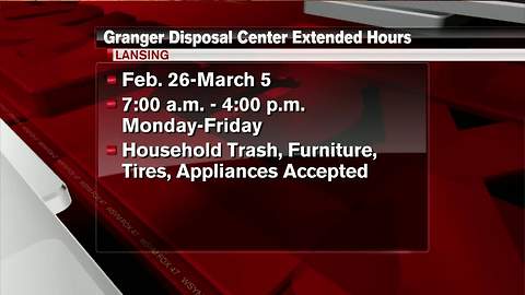 Local disposal center extends hours
