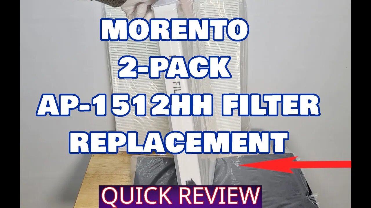 MORENTO 2 Pack AP 1512HH True HEPA Replacement Filter Sets for Coway - Unboxing