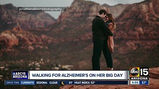 Valley woman walks for Alzheimer's on her big day