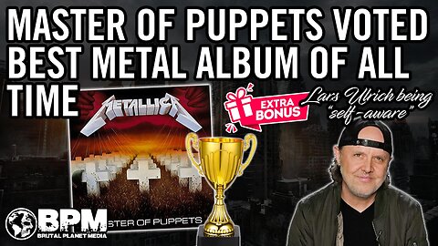 Metallica Master of Puppets "The Best Metal Album of All Time"?