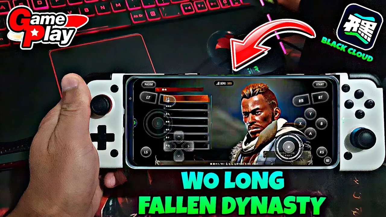 WO LONG: FALLEN DYNASTY: Game Play teste no BLACK CLOUD serviço de jogos em nuvem