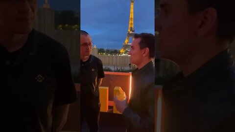 CZ FROM BINANCE in Paris!🚀🌙