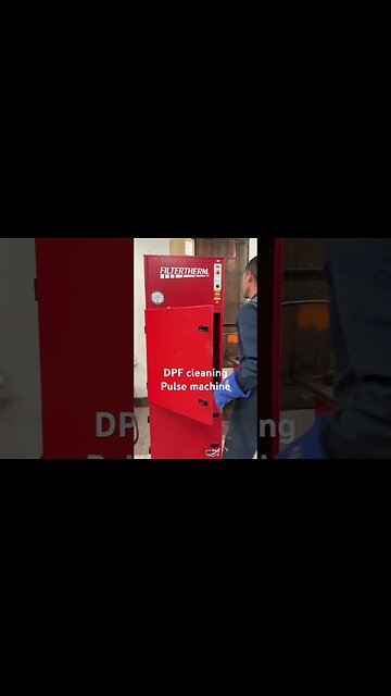 DPF cleaning pulse machine uses high volume and low pressure air to blow out the ashes #dpf