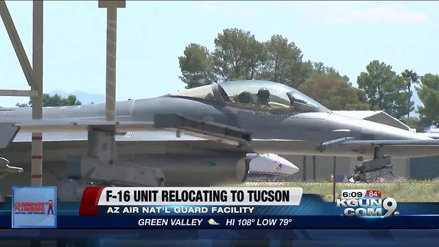 F-16 Unit relocating to Tucson