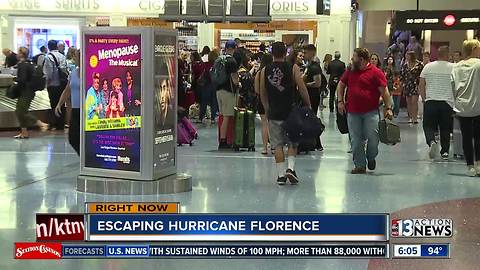 Escaping Hurricane Florence for Las Vegas