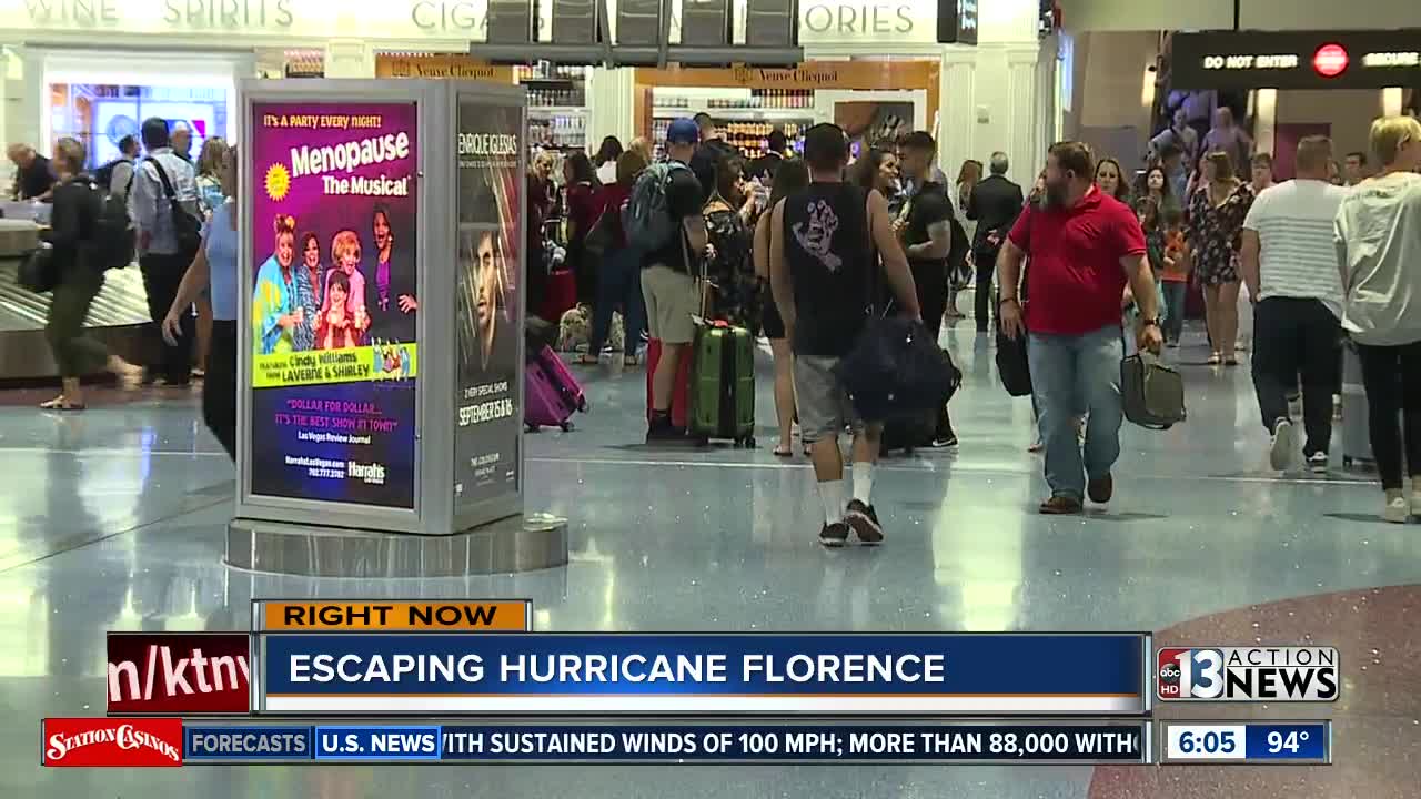 Escaping Hurricane Florence for Las Vegas