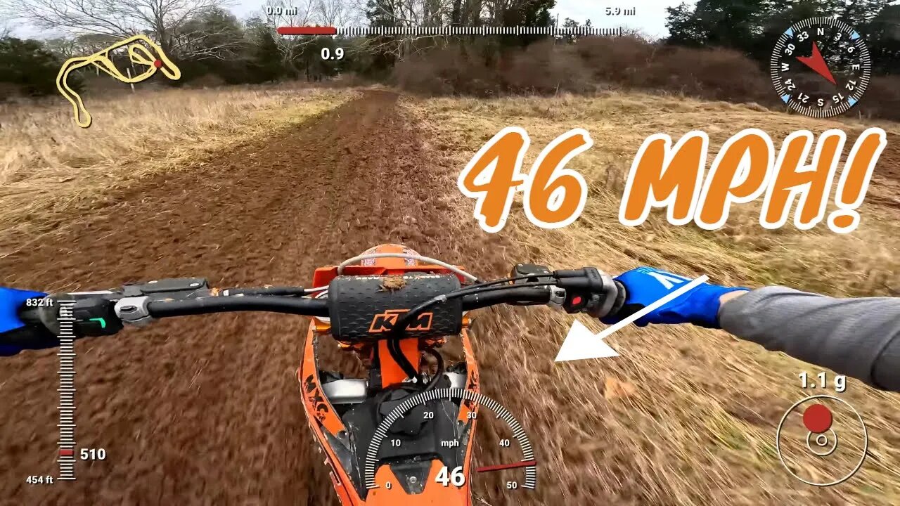 GoPro Hero 11 Black GPS metrics a motocross bike