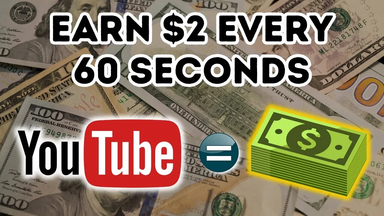 Make $2 Every 60 Secs: Profit from Watching YouTube (Make Money Online 2023)