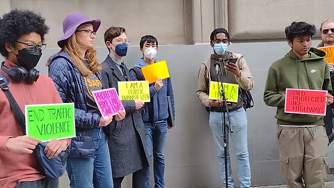 The 2022 Better Transit Rally hosted by @TechTransit7 and @TransAlt @NYC_SafeStreets