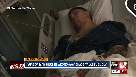 Wife of man hit in head-on crash during Live PD pursuit by Pasco Sheriff's Office speaks out