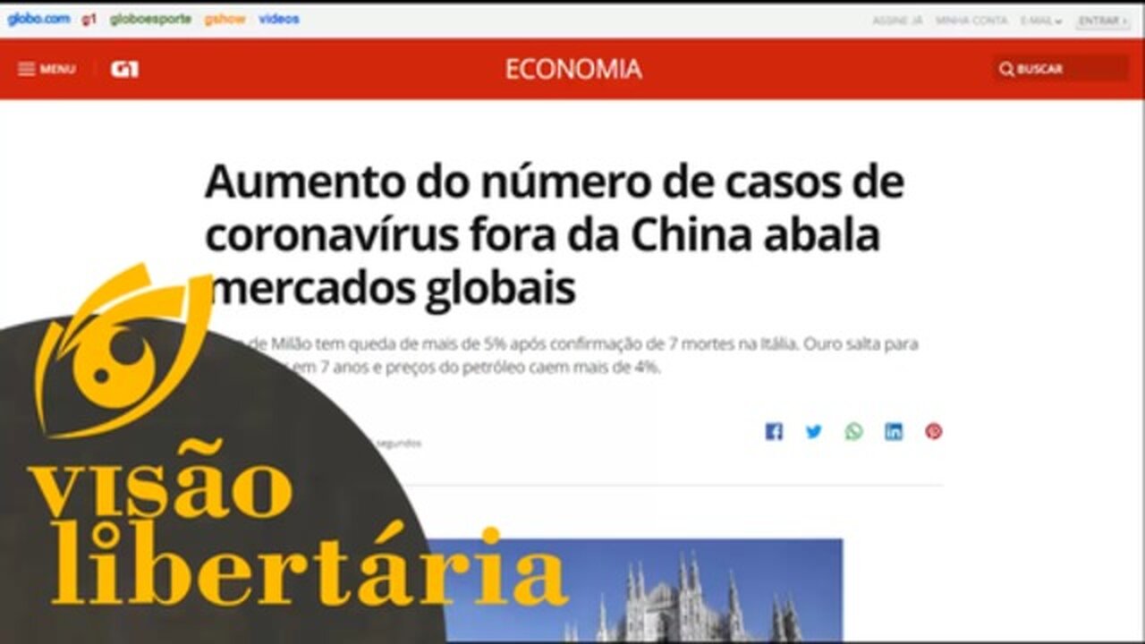 Corona vírus derruba mercados | Visão Libertária - 24/02/20 | ANCAPSU