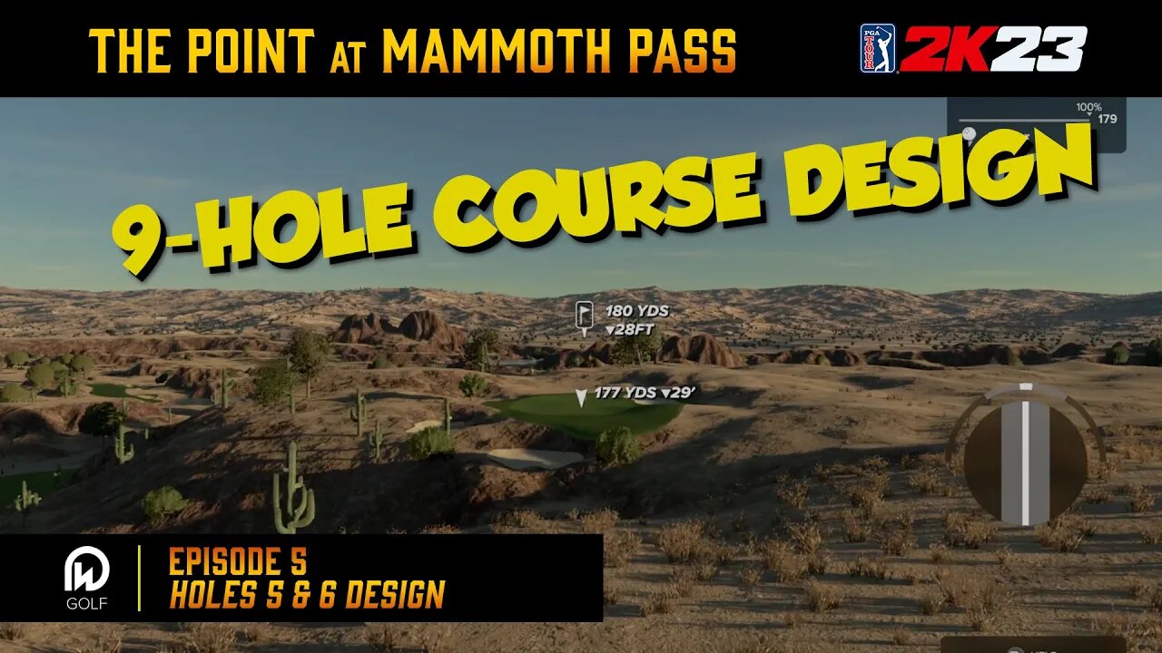 PGA 2K23 Course Designer | The Point at Mammoth Pass - Holes 5 & 6 Design | Custom Course Design