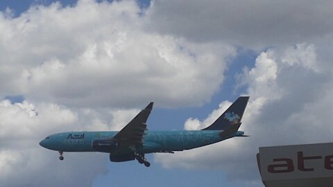 Airbus A330 PR-AIU na aproximação final antes de pousar em Manaus vindo de Campinas