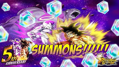 5TH YEAR ANNIVERSARY LL GOKU AND FRIEZA SUMMONS!! DRAGON BALL LEGENDS! #dragonballlegends