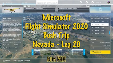 MSFS2020 - Bush Trip - Nevada - Leg 20