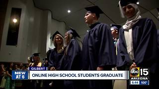 Online high school holds unique in person graduation