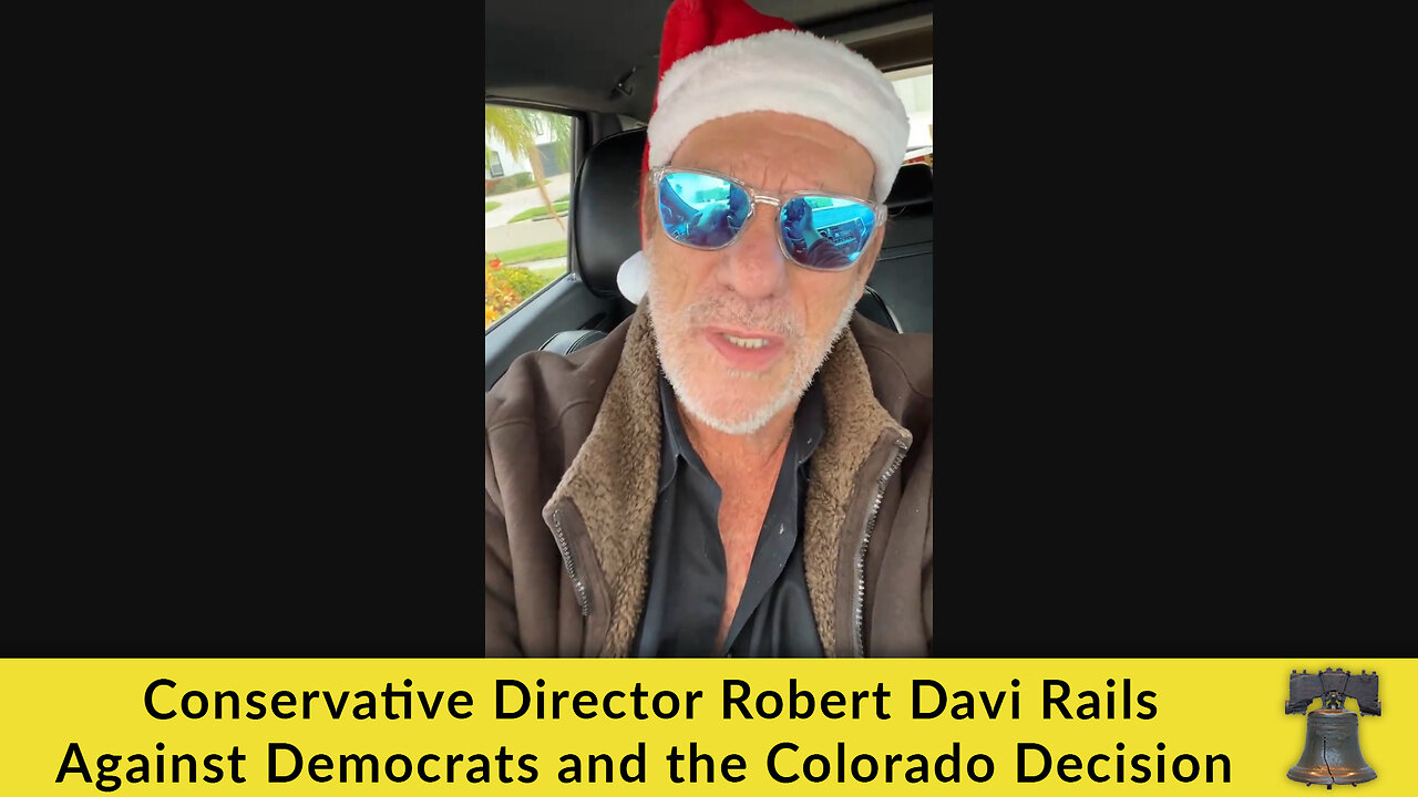 Conservative Director Robert Davi Rails Against Democrats and the Colorado Decision