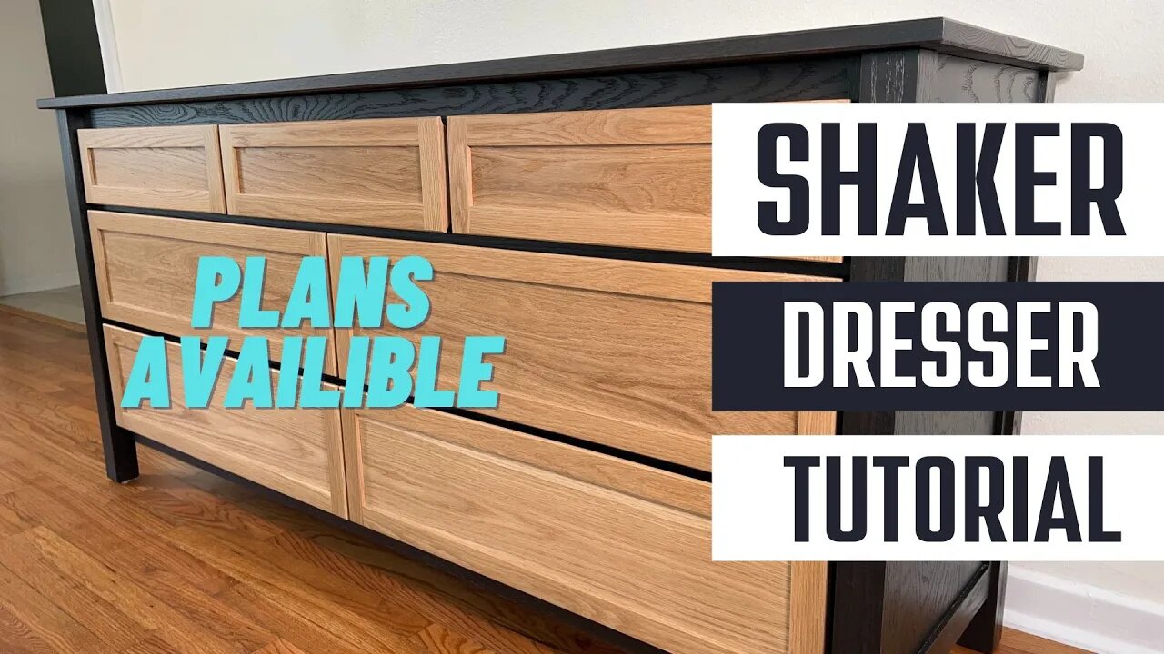 Milton Dresser Build - Modern Shaker Furniture Build - DIY Plans Available - Dailey Woodworks