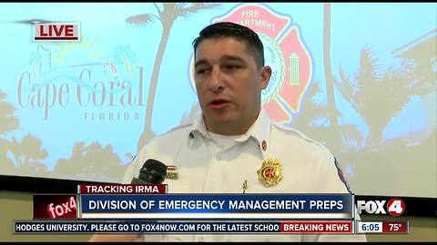 Cape EOC prepares for Hurricane Irma