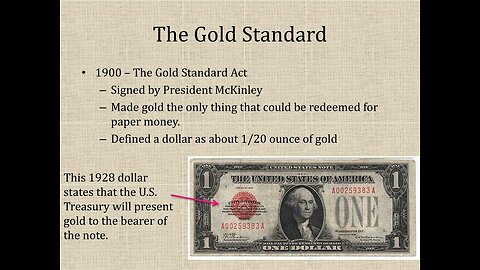 History of The Gold Standard