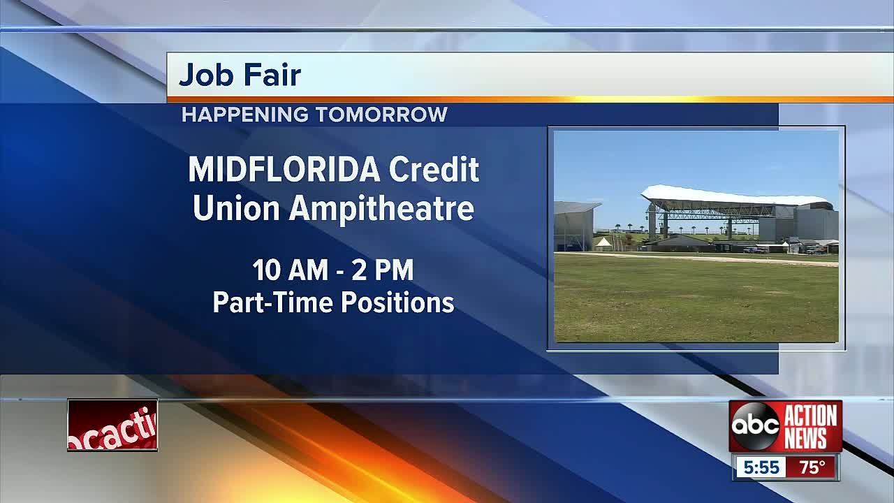 MIDFLORIDA Credit Union Amphitheatre hiring employees for concert season