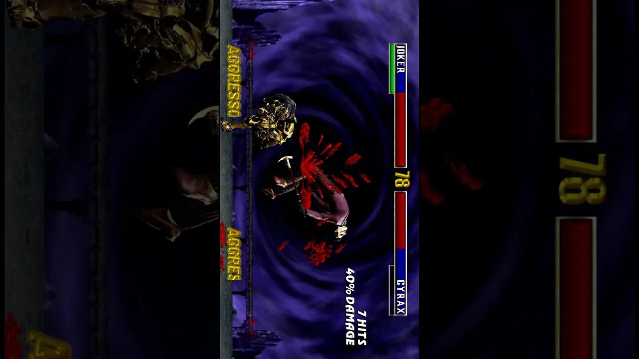 (To view in cell phone) MORTAL KOMBAT TRILOGY REMASTERED [M.U.G.E.N]. Joker vs cyrex #shorts