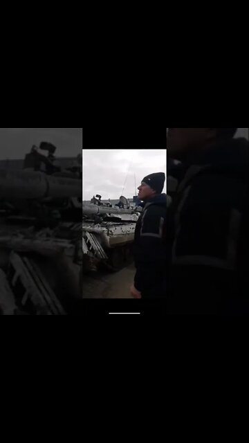 Russian T-80U abandoned