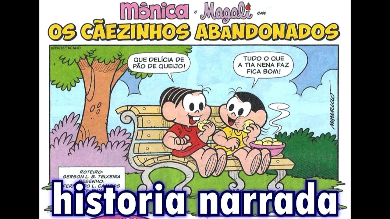 Mônica&Magali em-Os cãezinhos abandonados | Gibis do Rapha