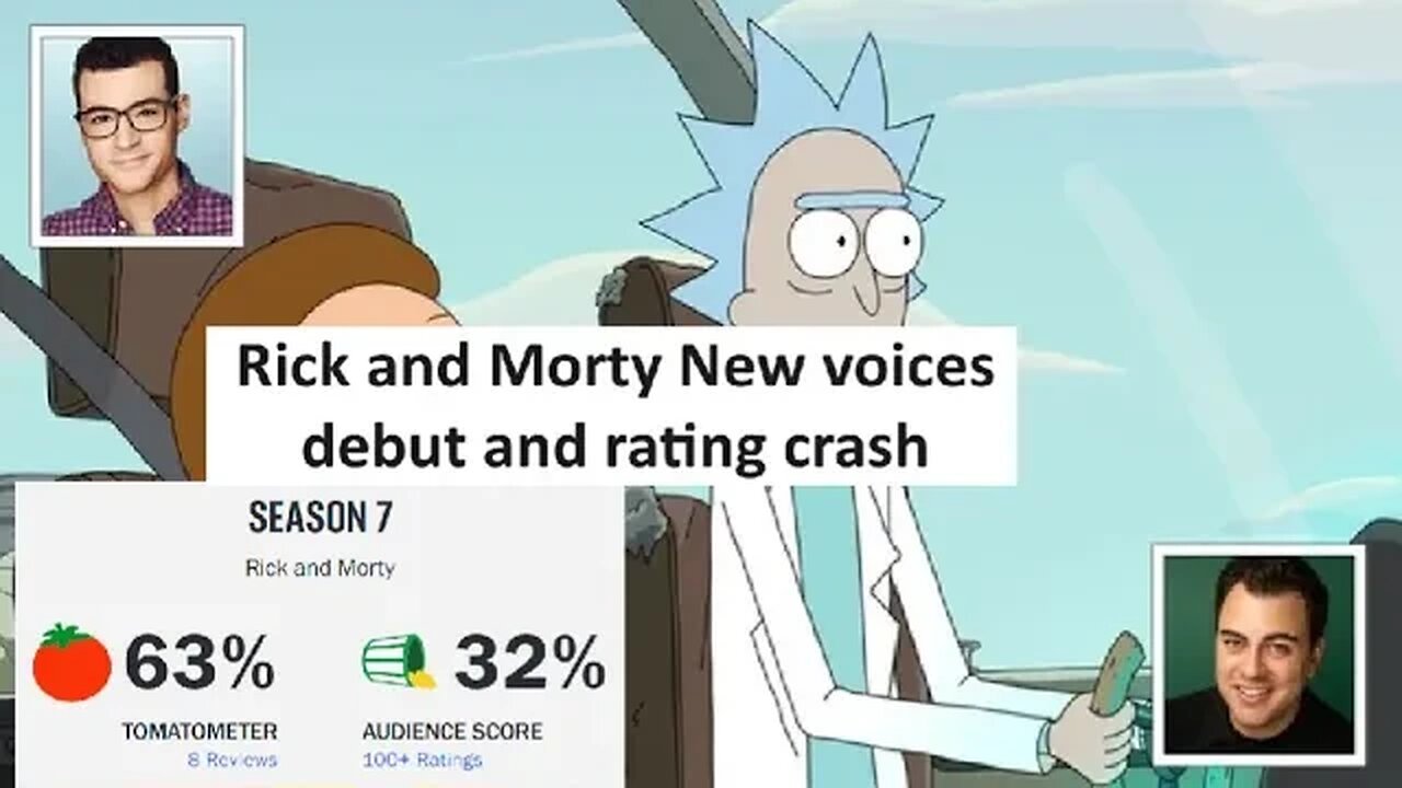 Rick and Morty season 7 rating 32% is it due to new voice actors replacing Justin Roiland