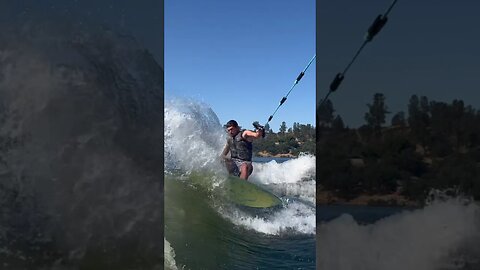 Skimboarder Vs Boat Wake