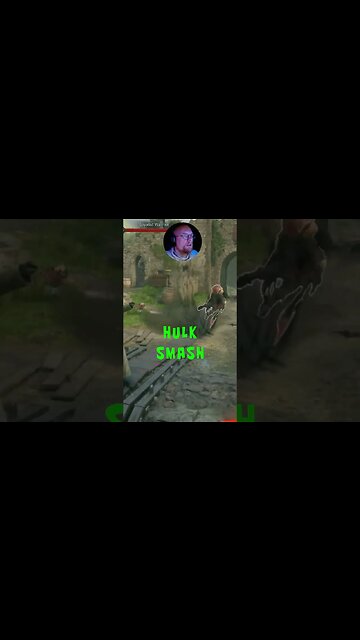 Hulk Smash in Hogwarts #hogwartslegacy #magic #gameplay #hogwarts #mrandmrswolfgaming #shorts